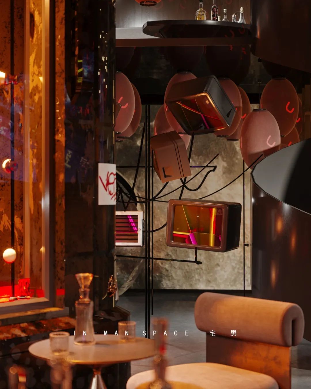 赛博朋克成都狂门酒吧,太空异次元之旅-27