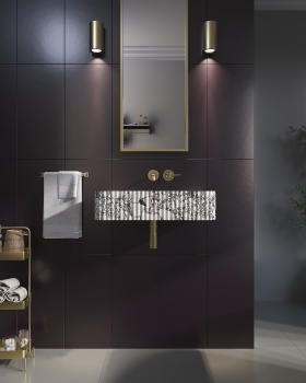 CALACATTA VIOLA FLUTED MARBLE SINK