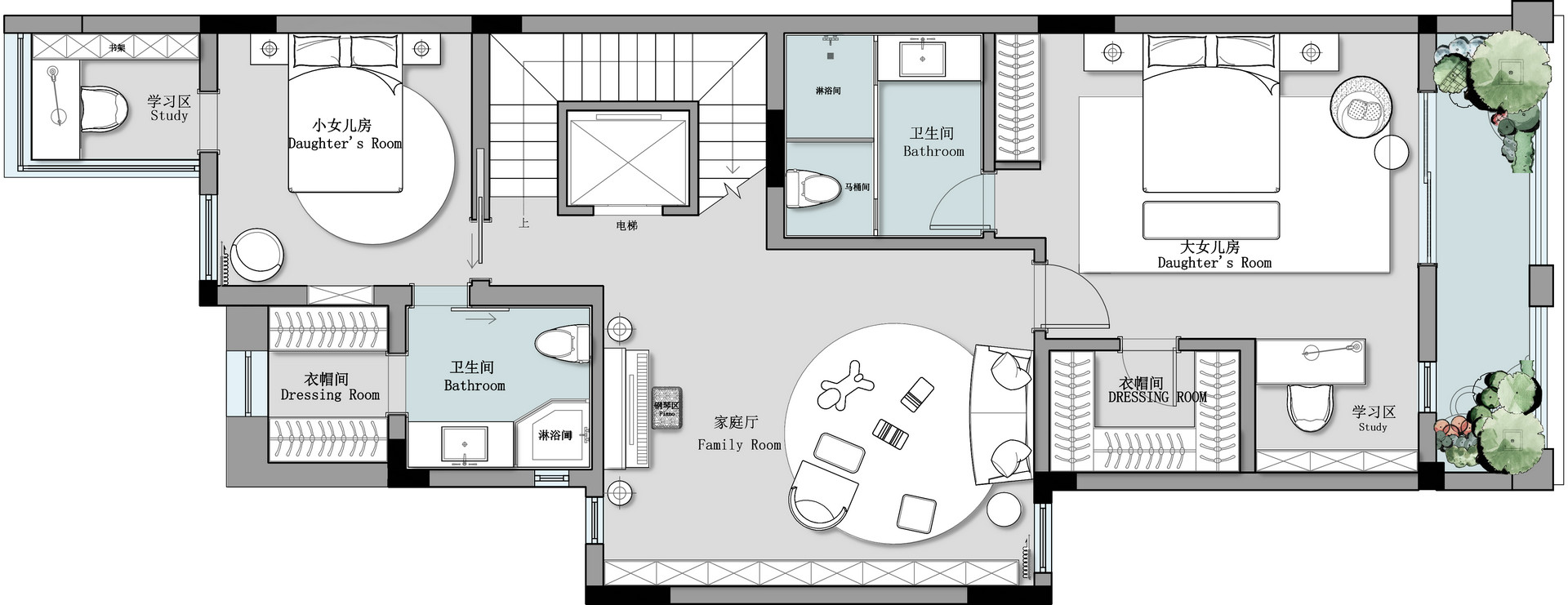贵阳这波大平层设计,把“曲线高级感”玩成了家居顶流-9