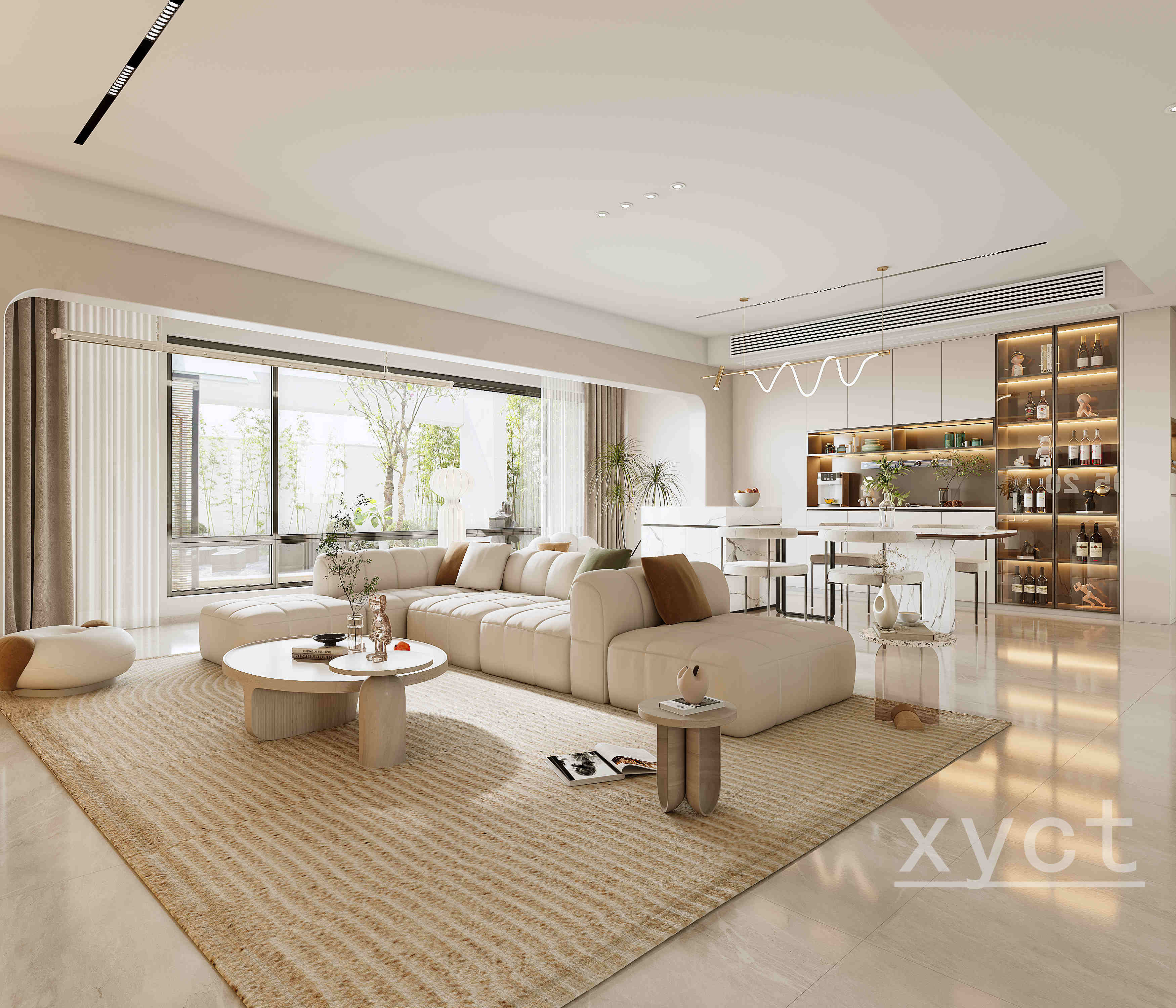 现代奶油风室内设计-6