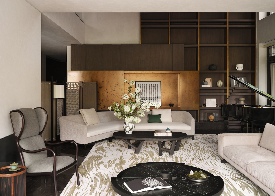 银杏汇湘湖天境 新中式挑空别墅丨中国杭州丨H.N.LIN空间美学馆-27