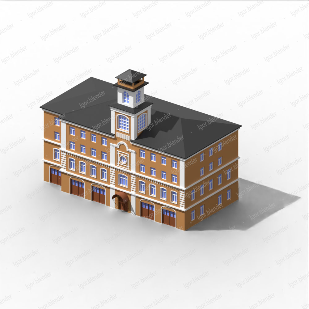 LowPoly экстерьеры в изометрии-3