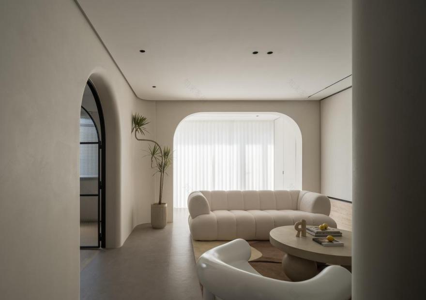 多曲线极简空间设计-28