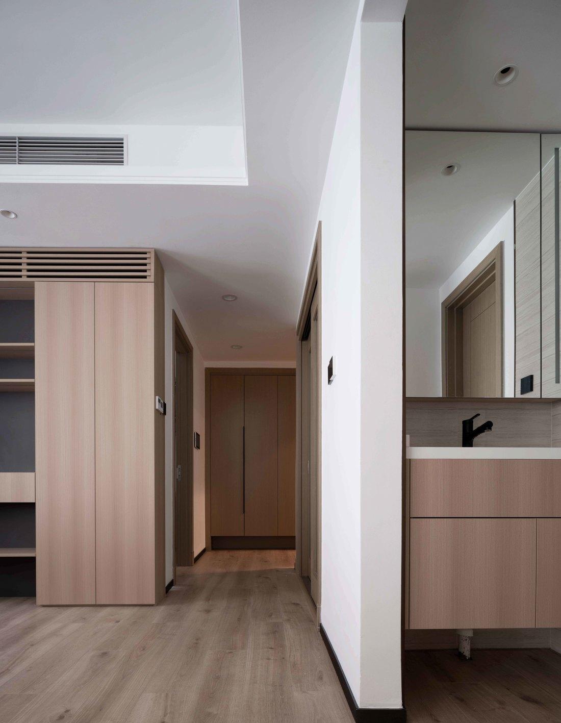 地升幕布++旋转餐桌·116m²精装房改造丨中国广州丨吴思昊-31