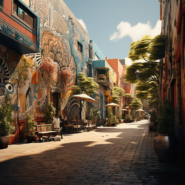 Colorful Cityscapes | Mediterranean Scene-0