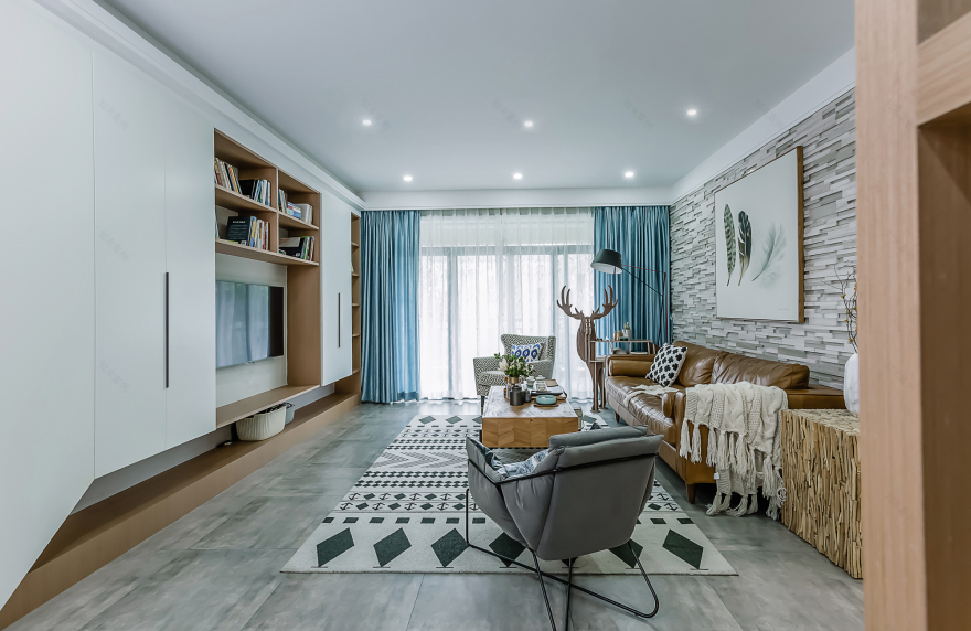 杭州捌零玖零设计|【风信子】135㎡现代北欧-23