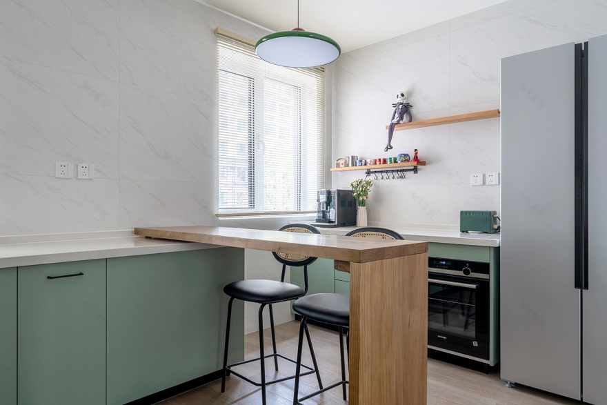 北京金隅学府89㎡复古原木风住宅设计丨中国北京丨久栖设计-35