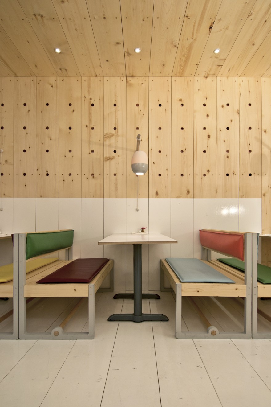 云杉木装饰的Bestie餐厅-2