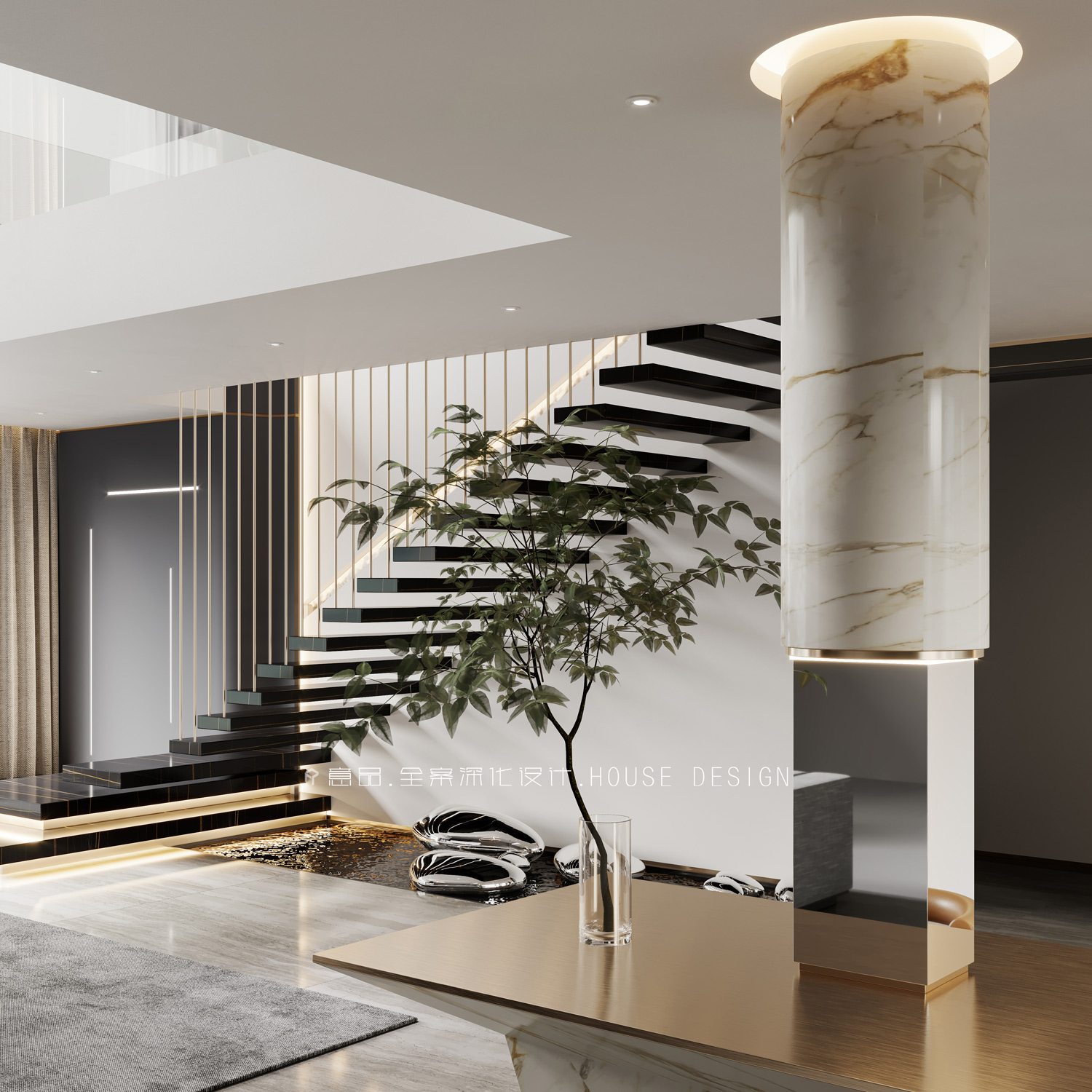 武汉意品设计 · 写实意境 · 现代客餐厅-38