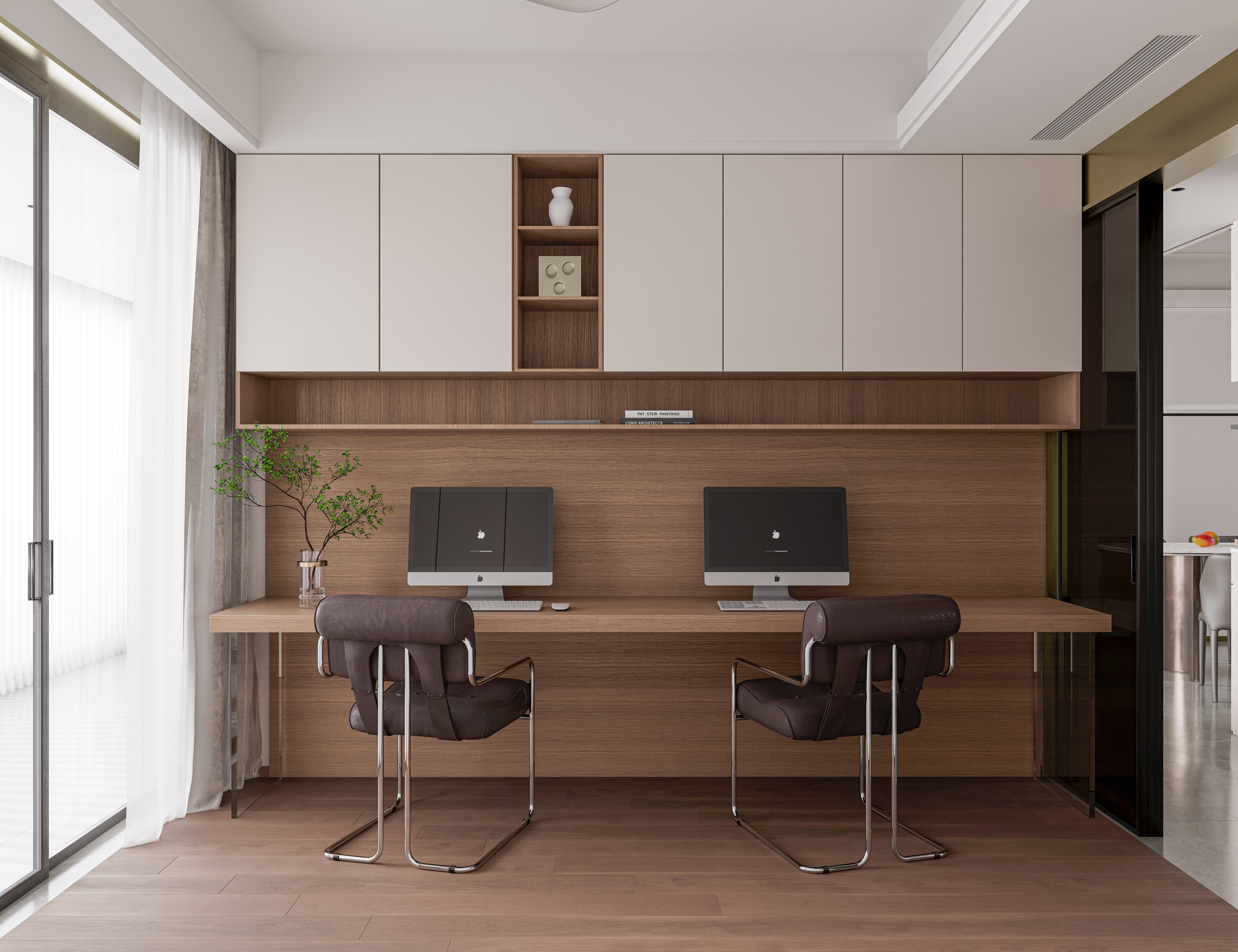 现代极简客厅卧室设计-8