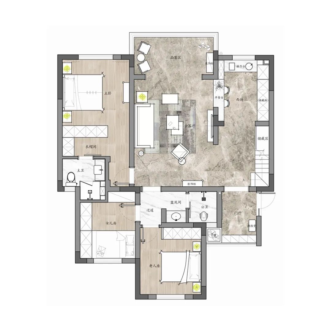 巴南府邸 | 现代美式轻奢，温馨居家之作-20