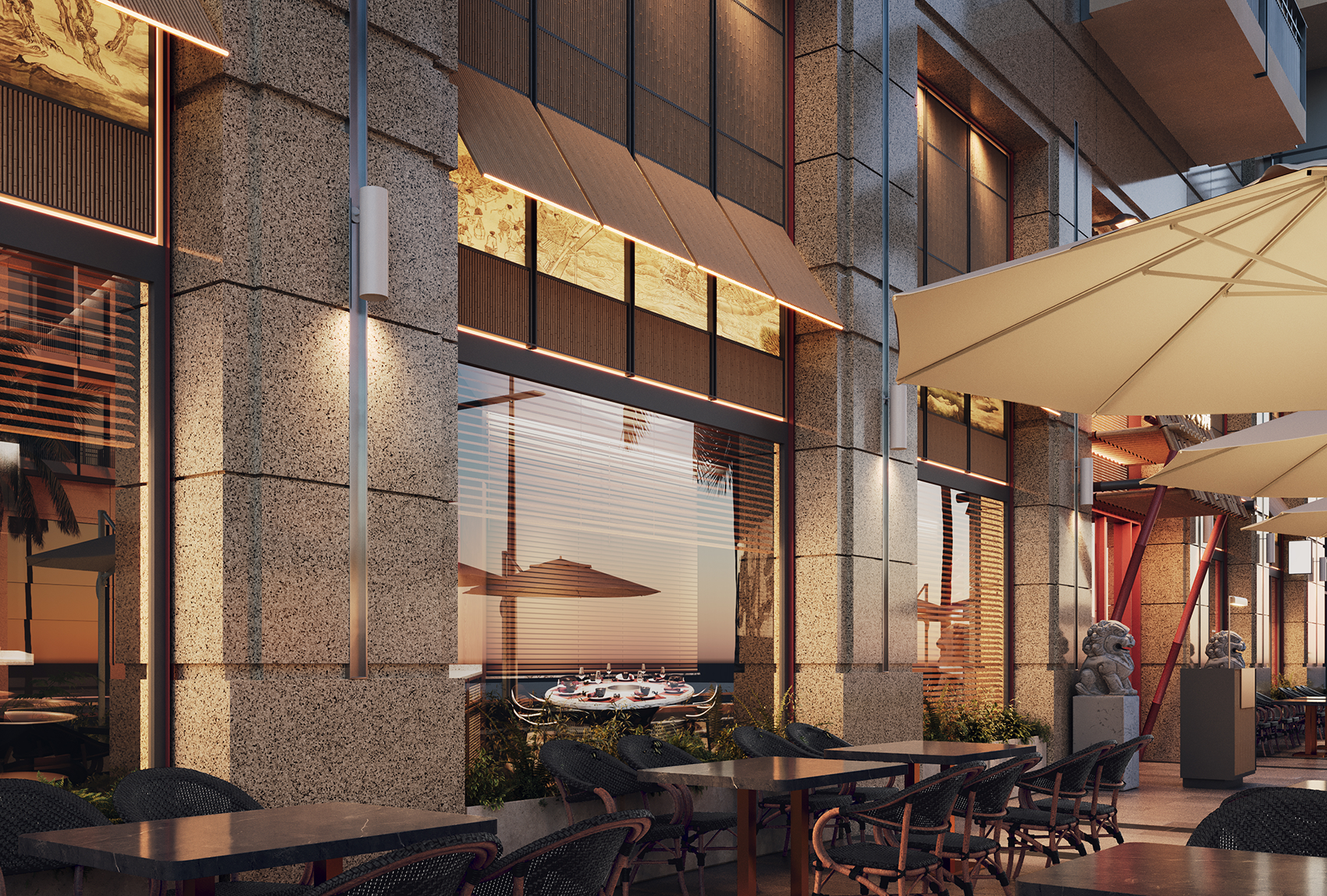 星月豪渝重庆火锅·迪拜店丨阿联酋迪拜丨魔戏空间设计,ABDdesign-33