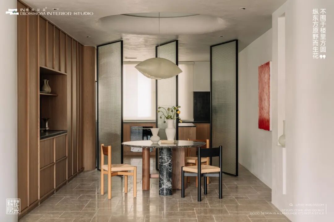 楼房花朵INBLOSSOM|私宅实景案例|舜山府240㎡自然侘寂《本质触觉》-37
