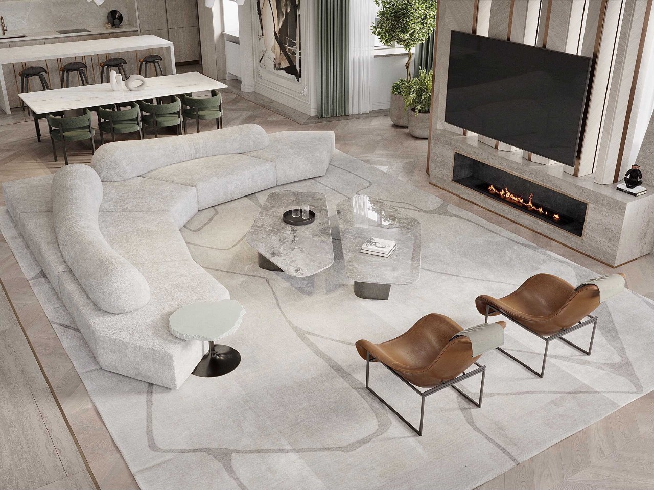 中性经典六口之家丨Ab Architects-6