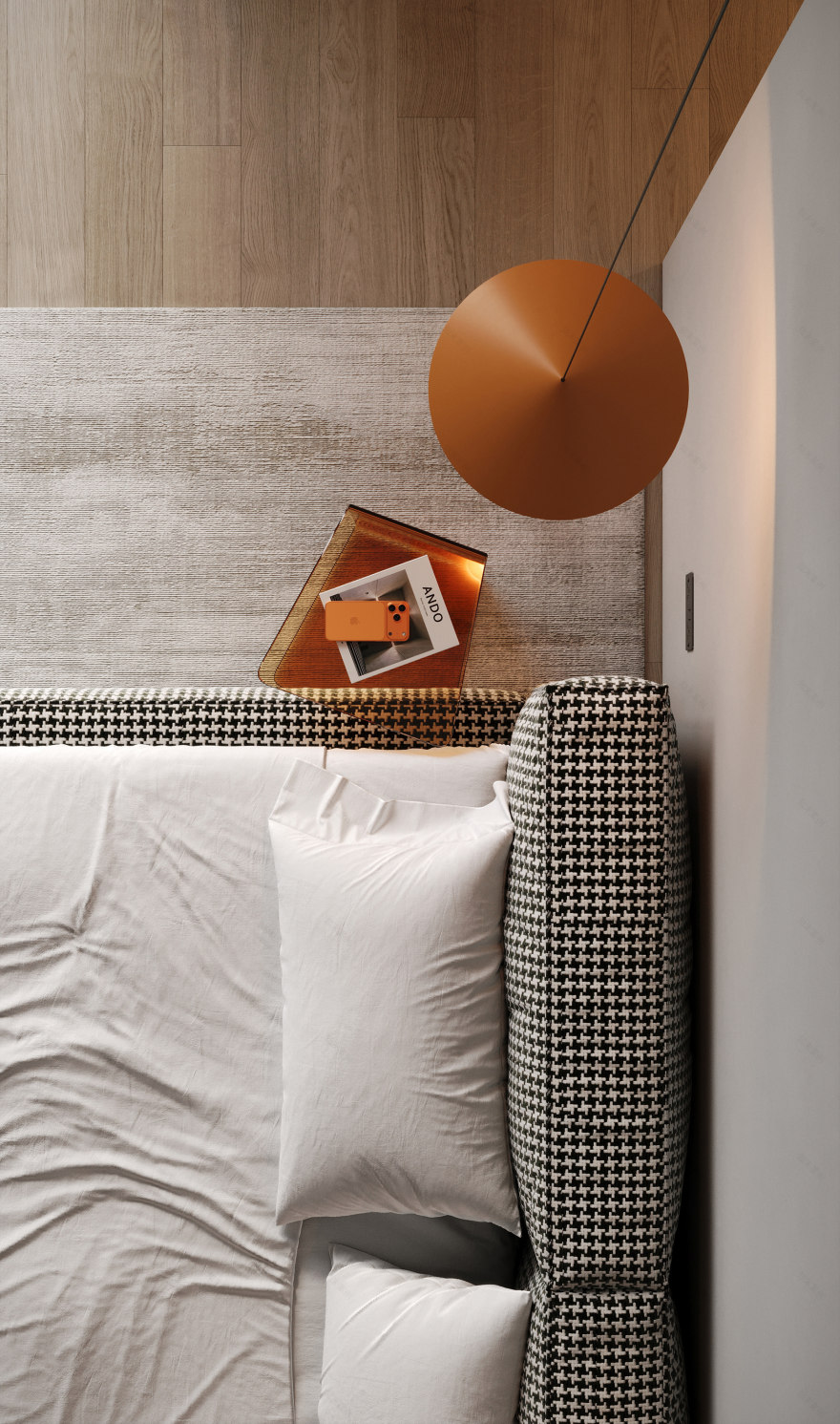 橙色色调卧室-16