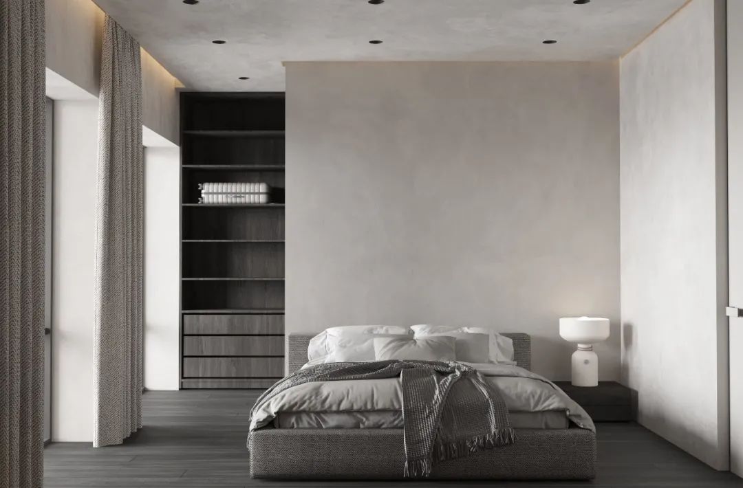 235㎡极简灰住宅丨DINARA YUSUPOVA-11