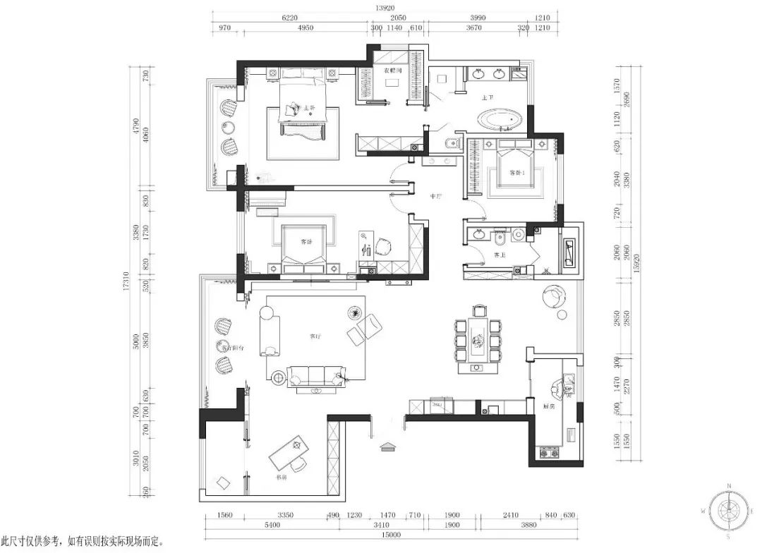 段峰操刀,245㎡现代平层家装的低调奢华与生活况味-25