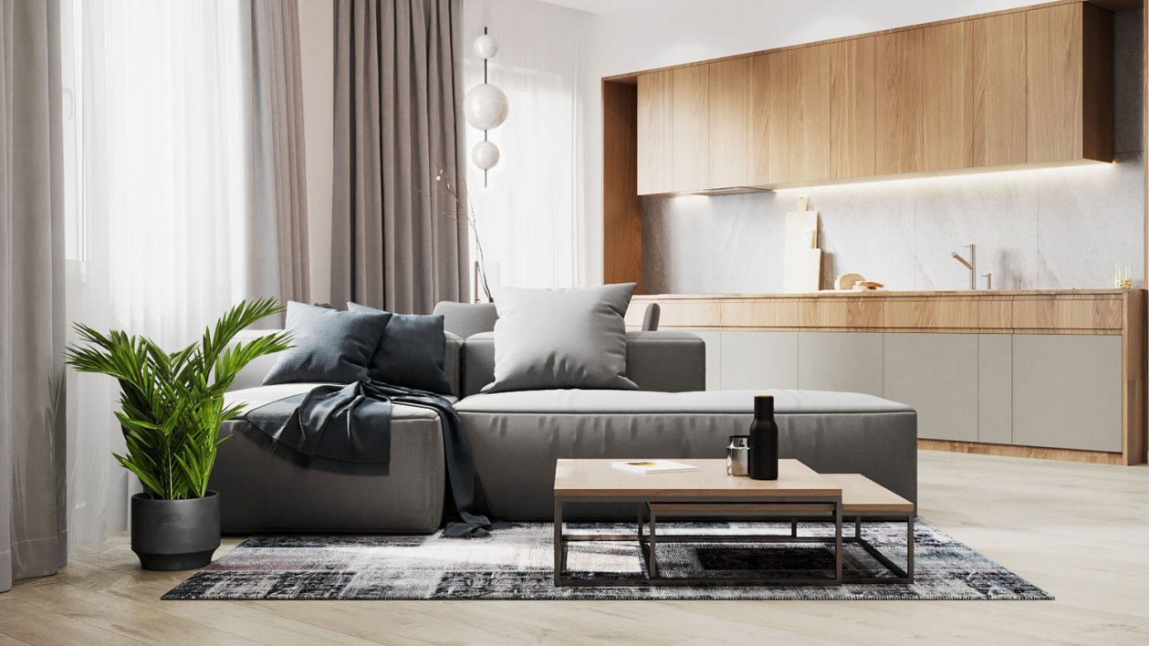 木质+高级灰 舒适到极致的住宅空间-5