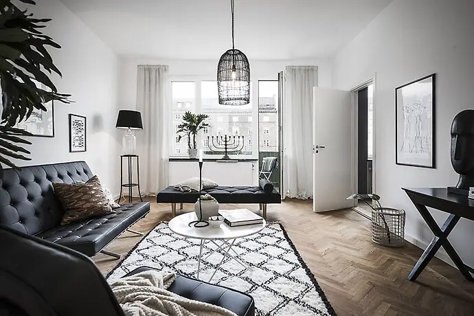 瑞典 110 平米老建筑里的现代魅力-3