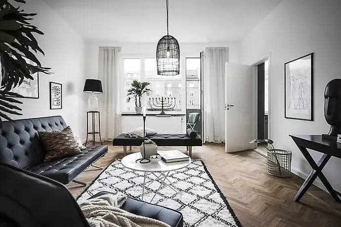 瑞典 110 平米老建筑里的现代魅力-3