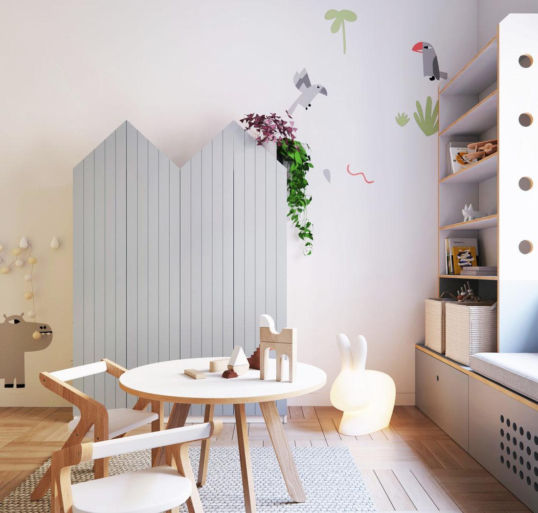 橙色温馨三口之家室内设计-22