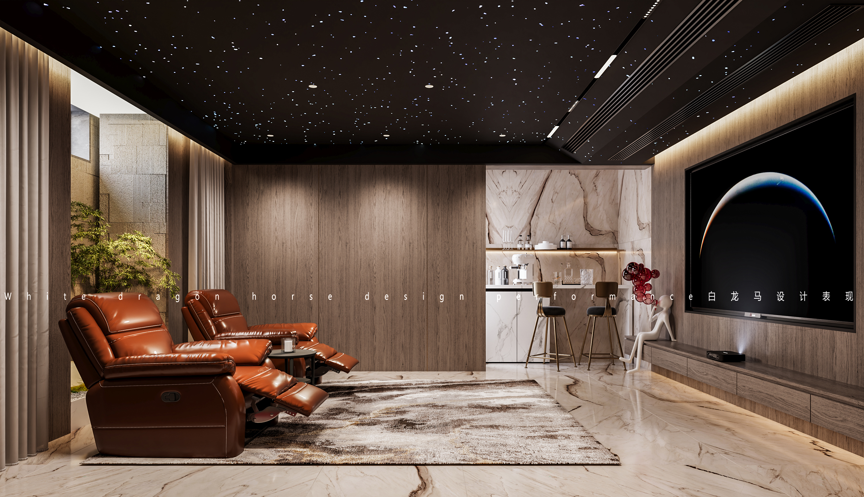 意式别墅家装效果图-6