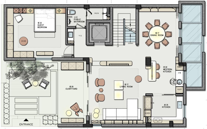 自然色彩的沉浸式住宅设计丨G SPACE DESIGN-55