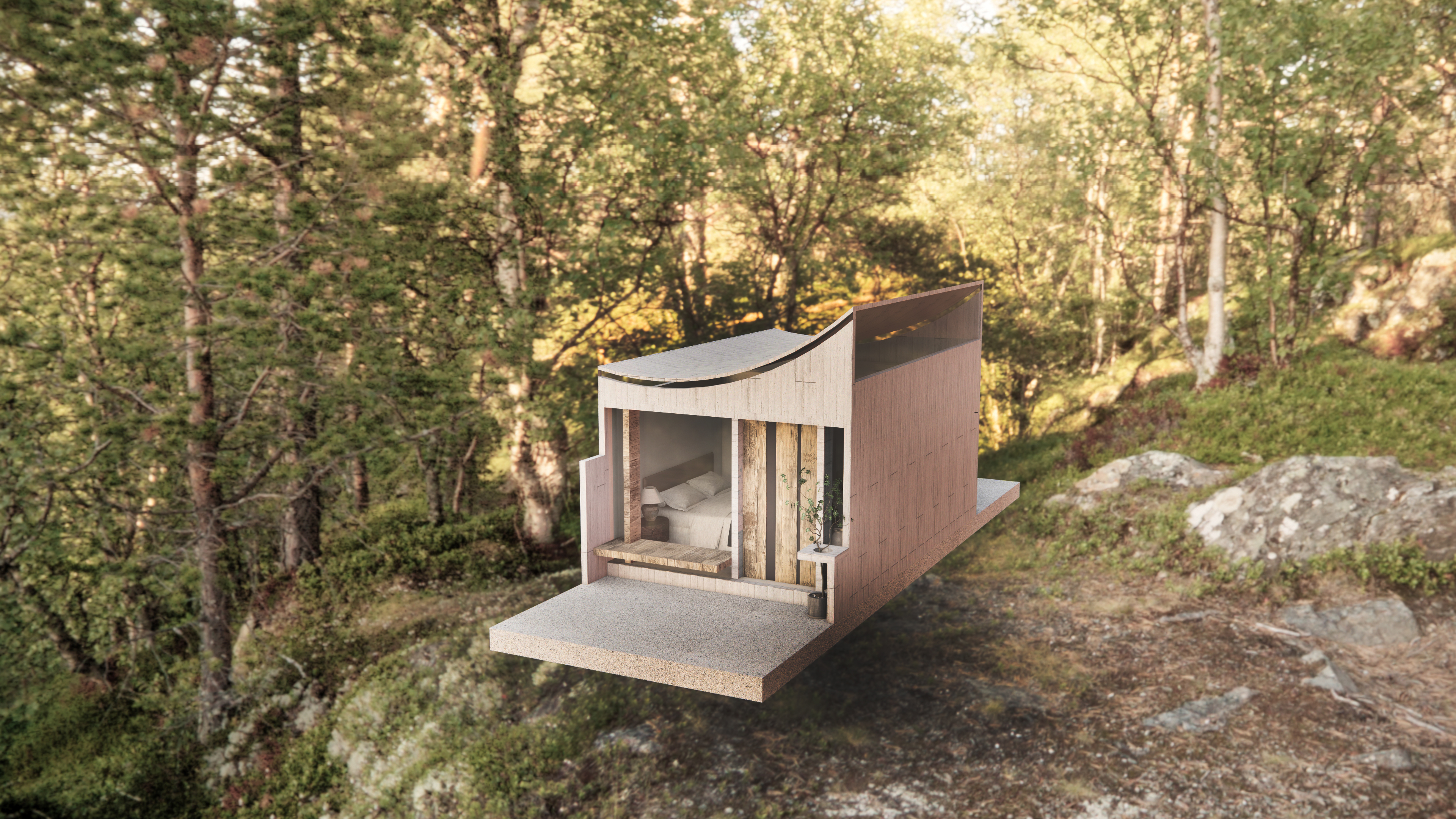 森林度假屋丨万物设计-7