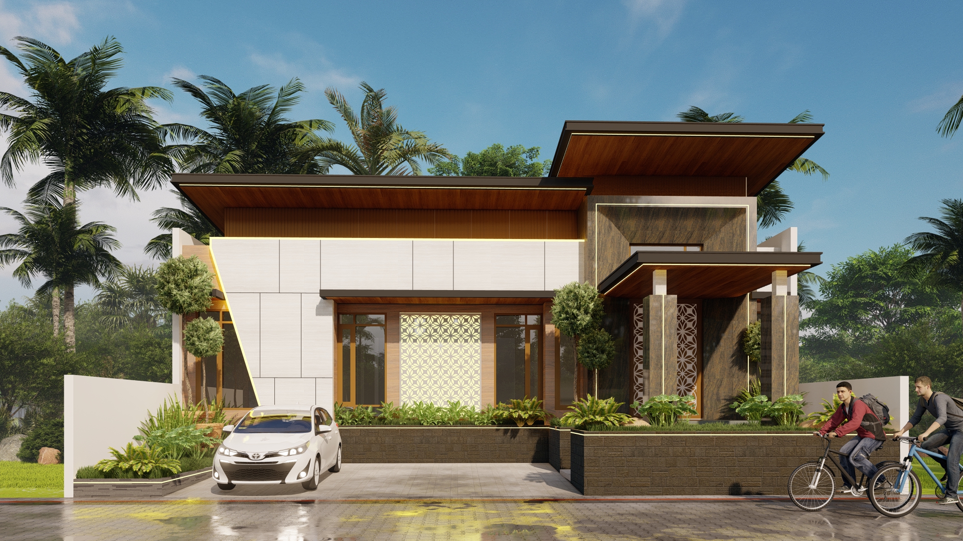 Maduranese 豪华一层住宅设计丨印度尼西亚东爪哇-0