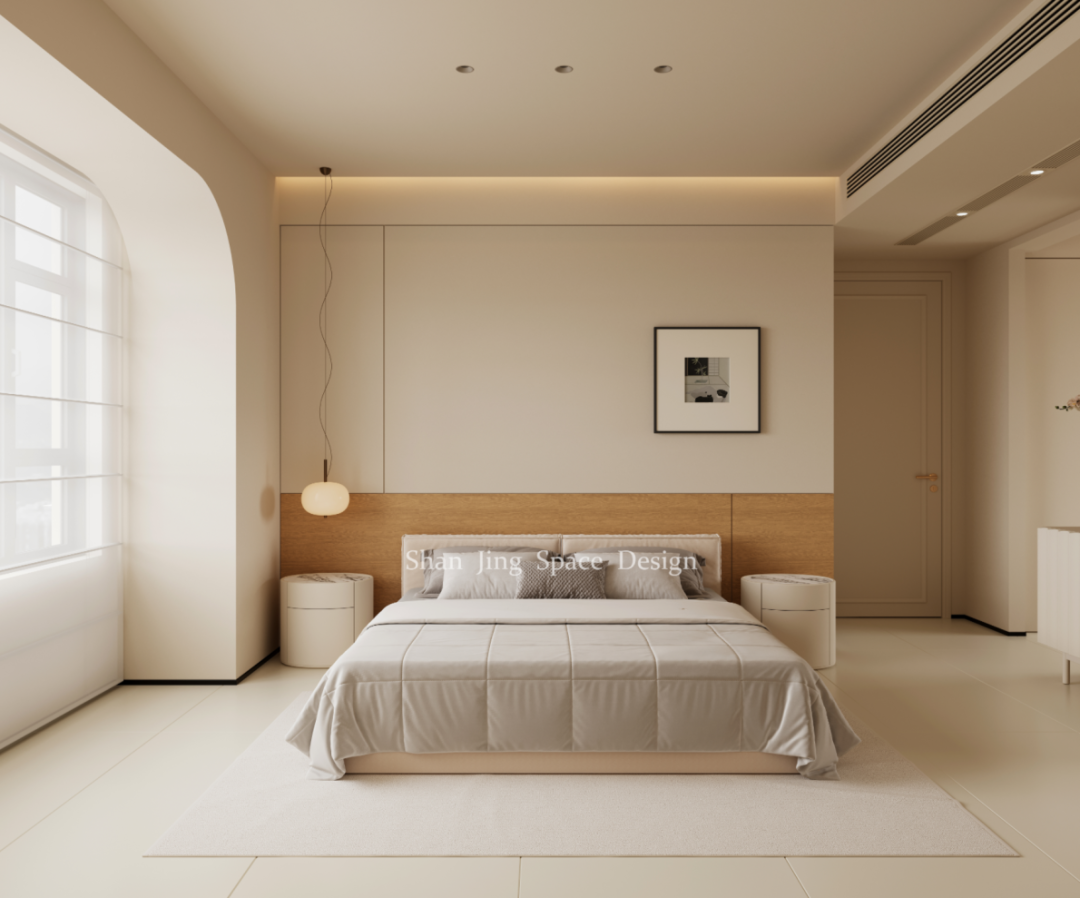 山境空间新案| 柔光之境：现代原木奶油风的治愈叙事-94