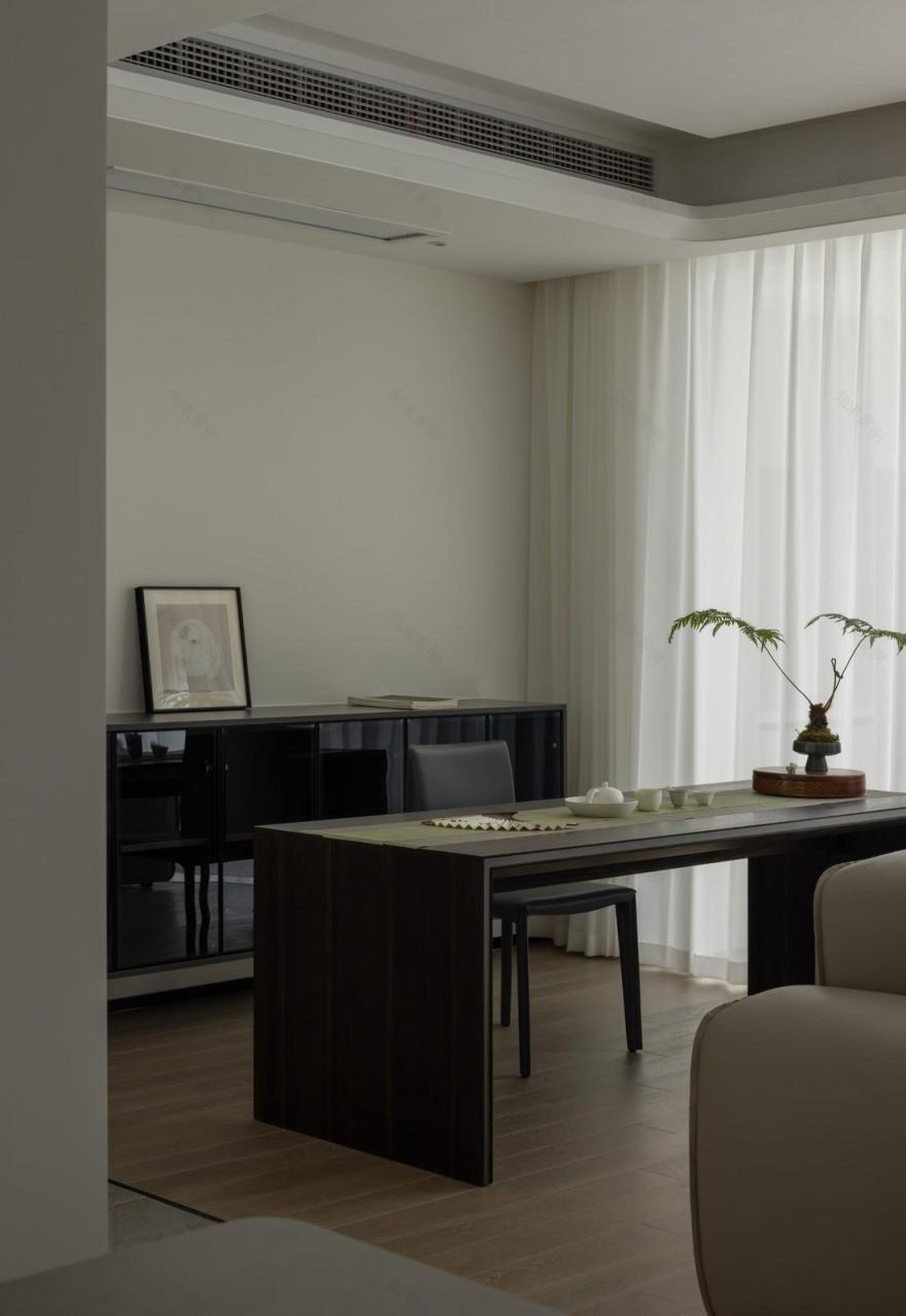 黑白灰邂逅原木色的家-14