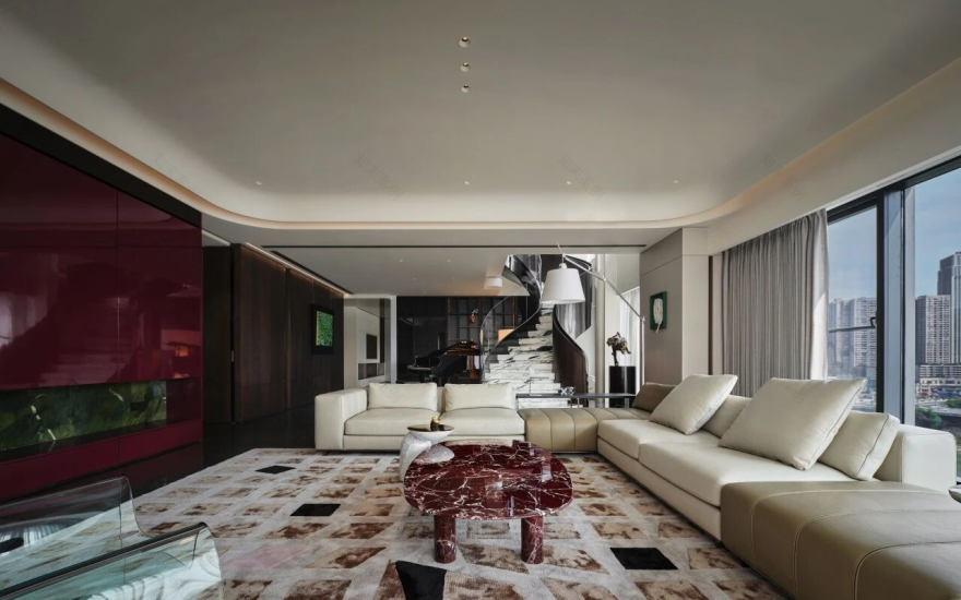 锦绣滨江双层豪宅丨中国重庆丨纳物凡璞空间设计-32