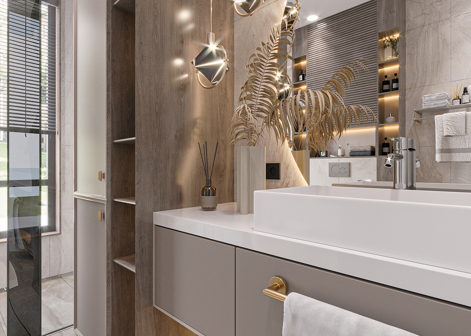 Master Bathroom Interior Design & Shop Drawing-4