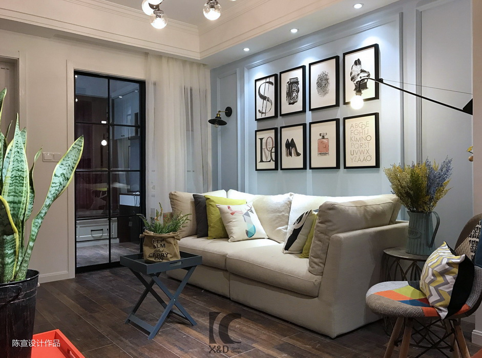 陈宣设计 · 重庆 65 平米美式工业风住宅-8