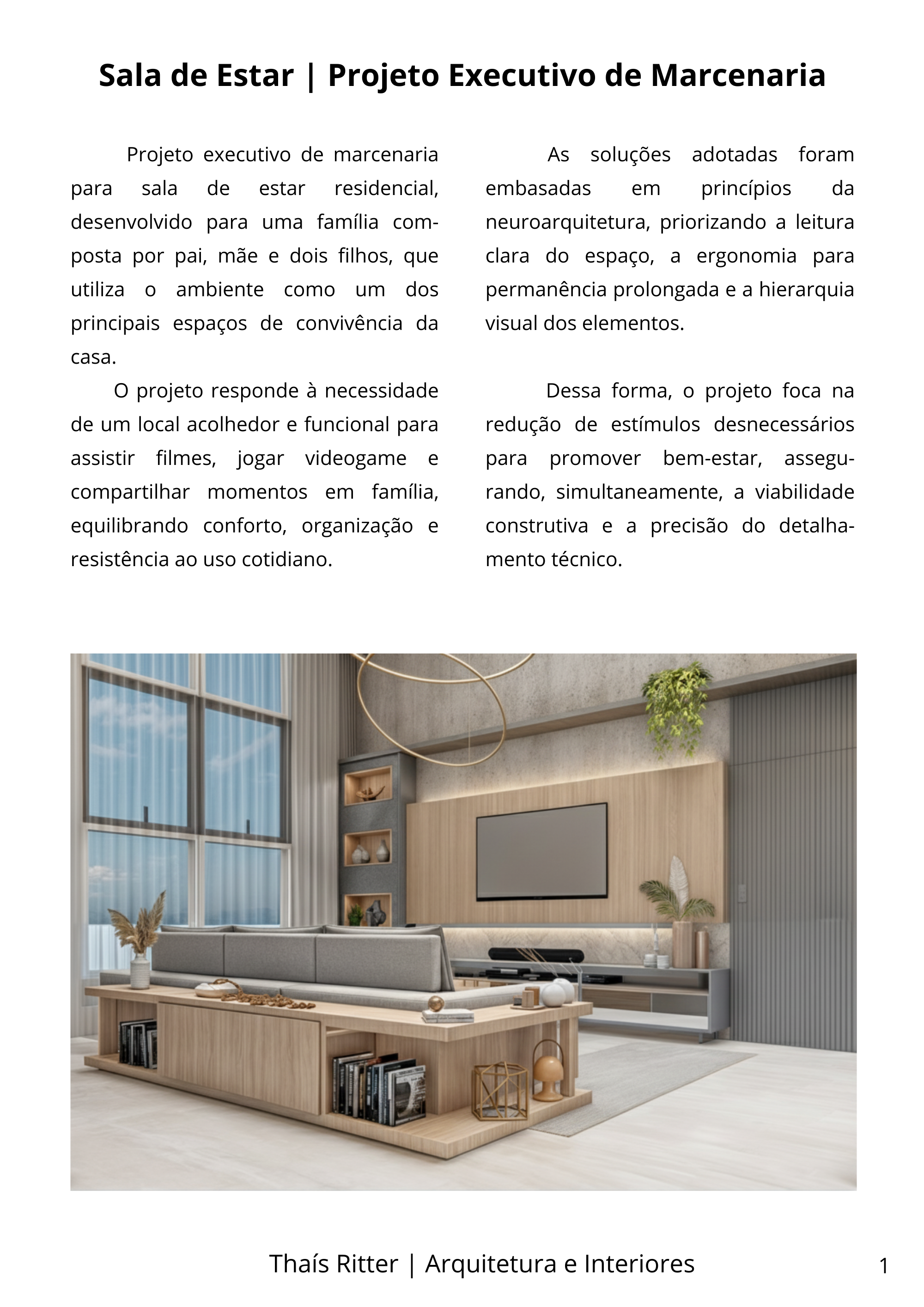 Sala de Estar | Projeto Executivo de Marcenaria-1