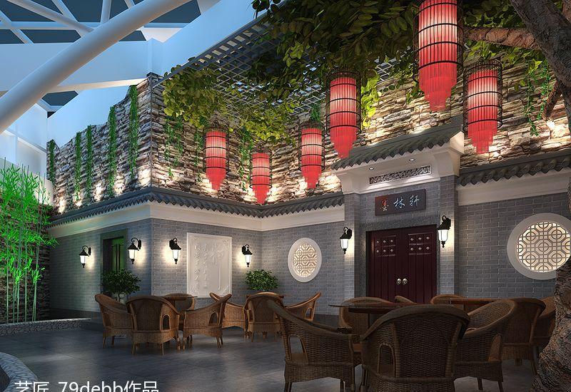 
工商联职工餐厅，休闲区设计方案 -0