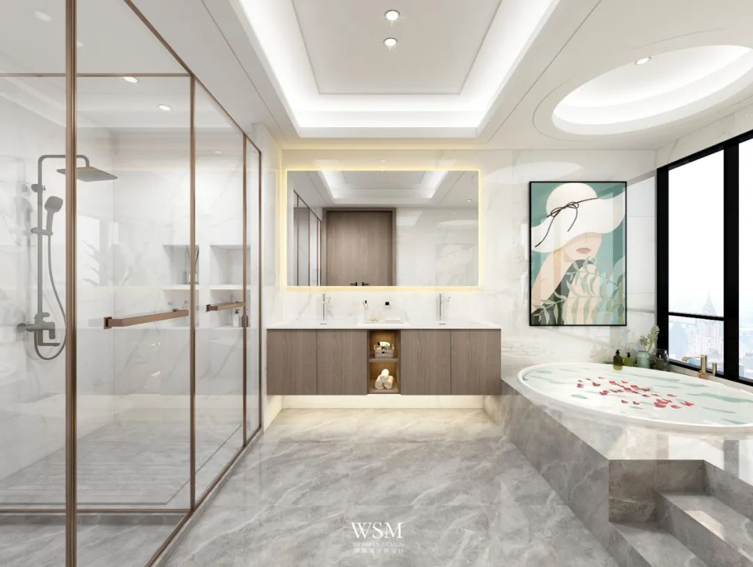 浙江金华 500㎡别墅私宅设计 | 简约轻奢，生活与自然的完美融合-50