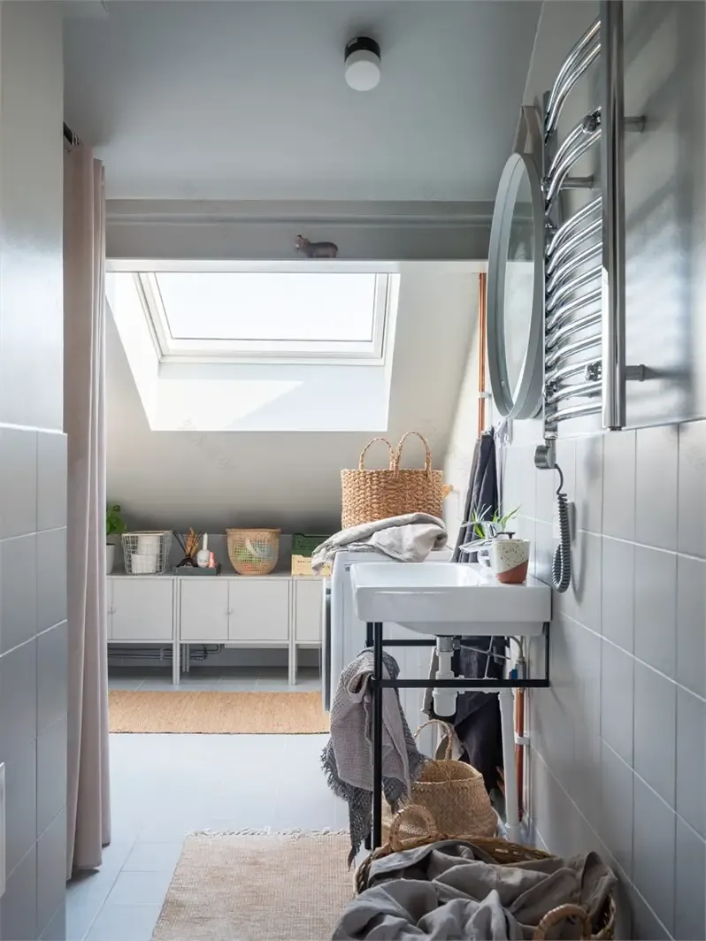 创意蓝色厨房,独特又实用-21