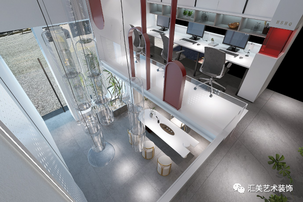 汇美艺术 · 城市客厅,私享办公的新模式丨汇美艺术装饰工程有限公司-37