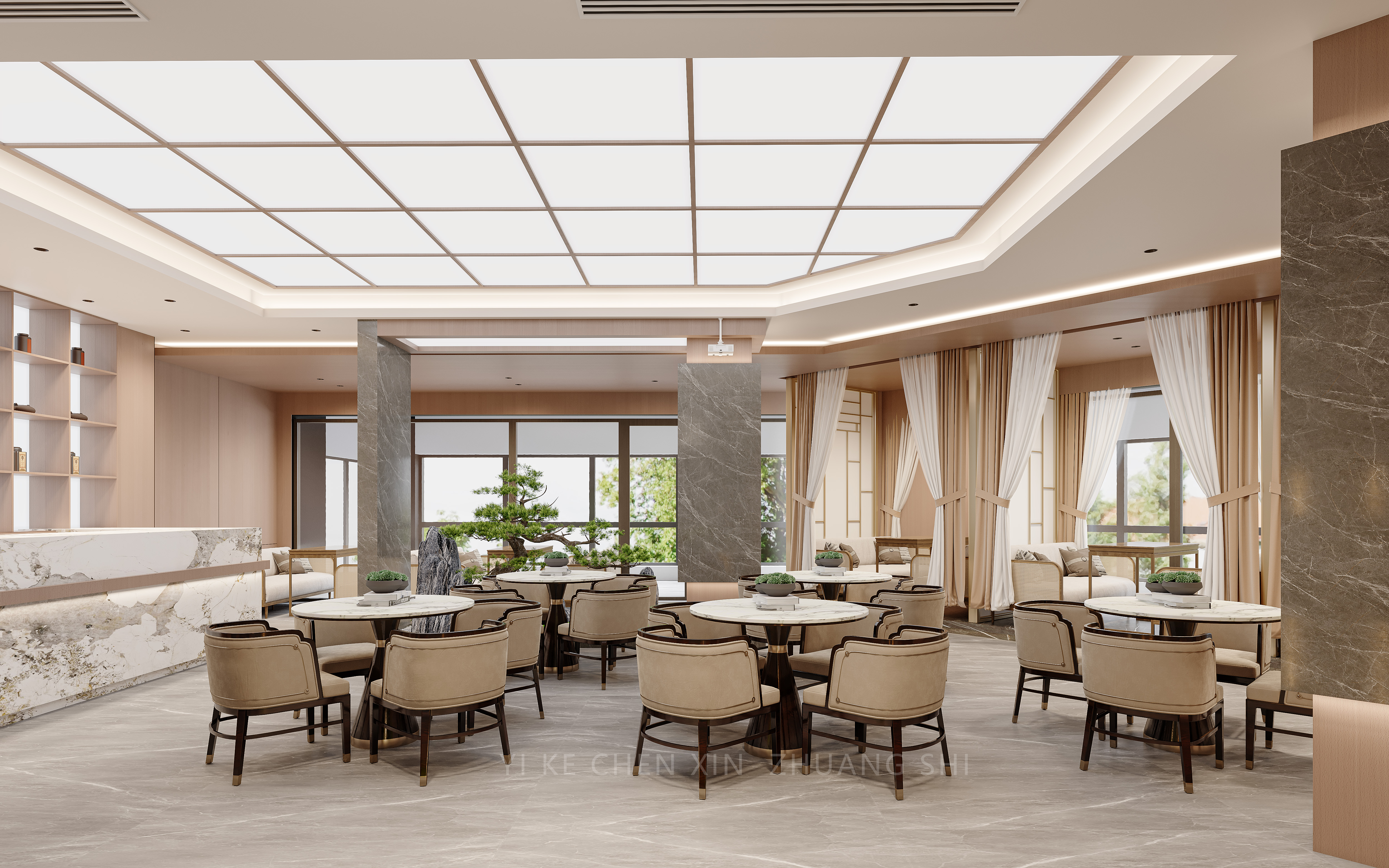 新案效果图 ||  三品茶府-3