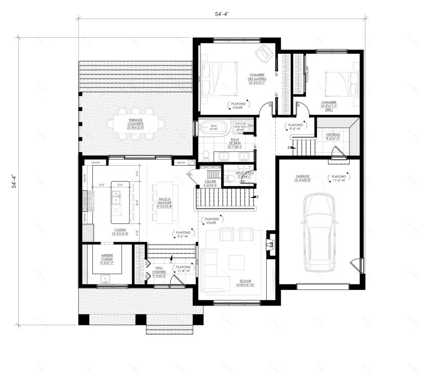 房屋平面图 Ë·245A丨Leguë Architecture-10