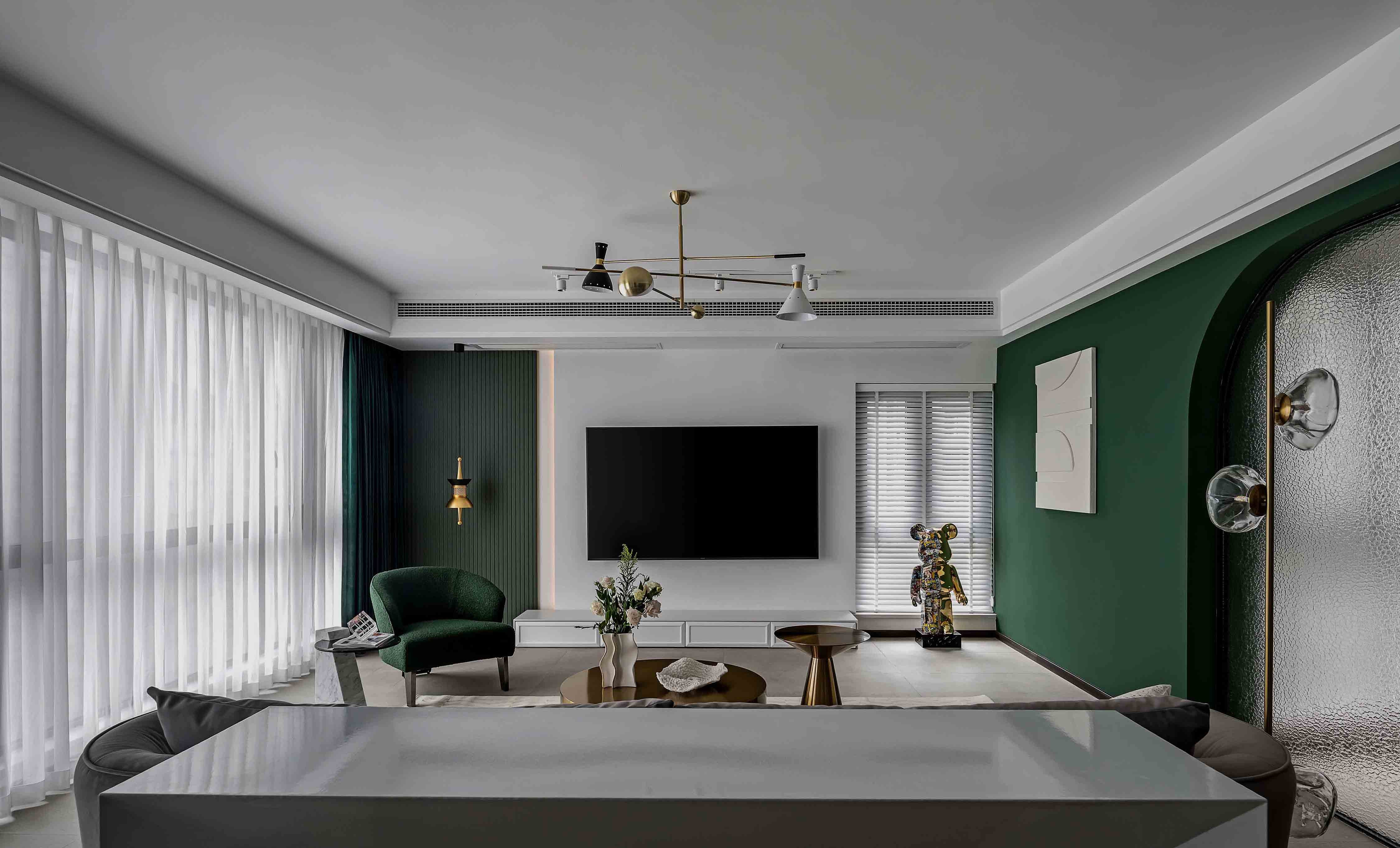 皇冠国际 160㎡ 复古绿江景梦中情房丨中国重庆丨琢信装饰-10