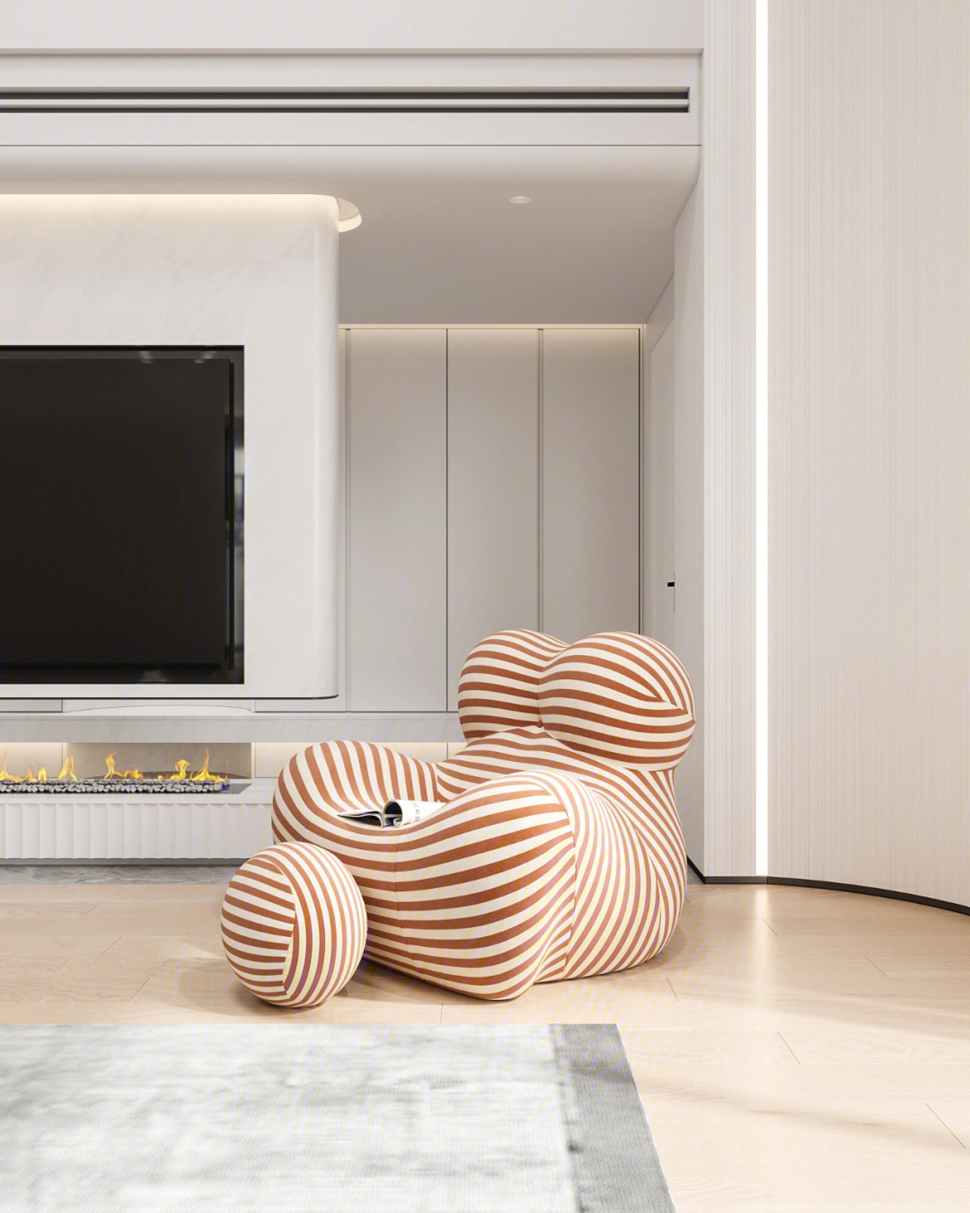 现代简约下沉式客厅-8