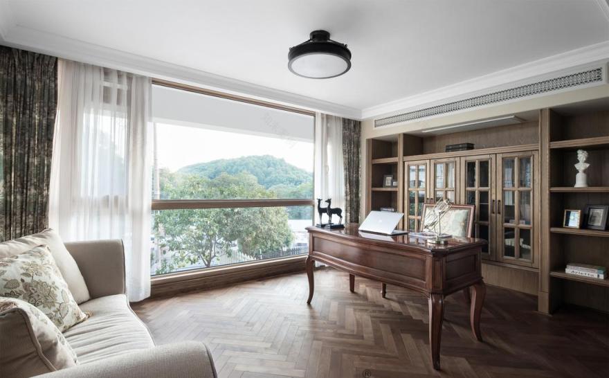 粉色软装日光倾城别墅设计-73