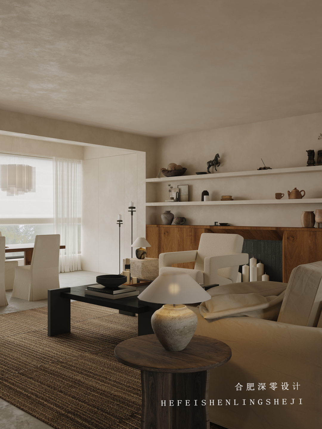【置地中心】196㎡流变的生命力丨中国合肥丨深零设计-14