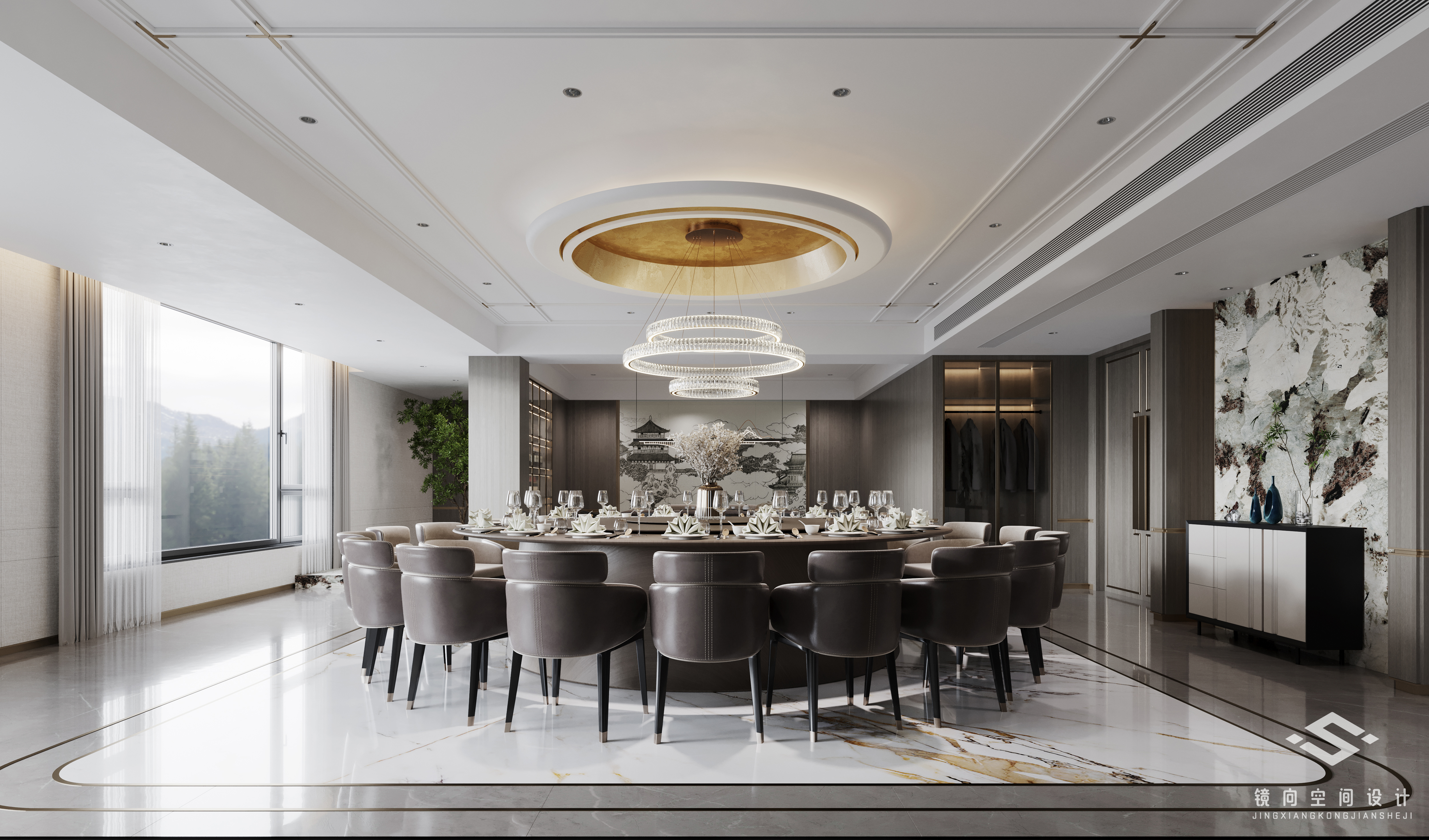 知名设计师打造的城市酒店餐厅包厢设计-15