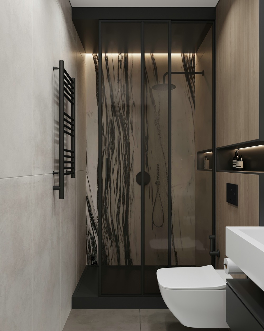 91㎡简约风住宅设计 既精致又有质感！-7