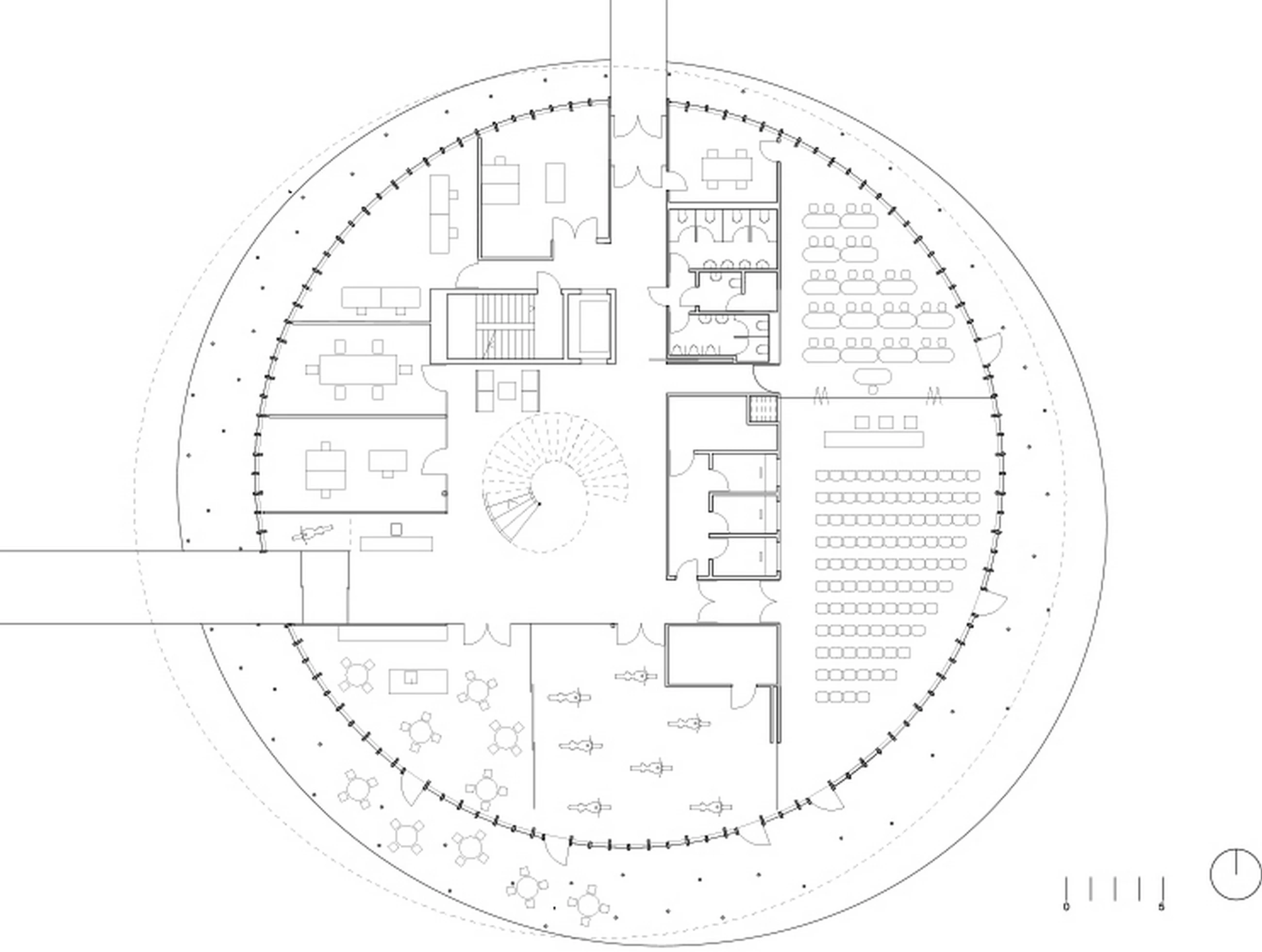 瑞士 FIM 总部 · 动态圆形建筑的绿色办公空间-21