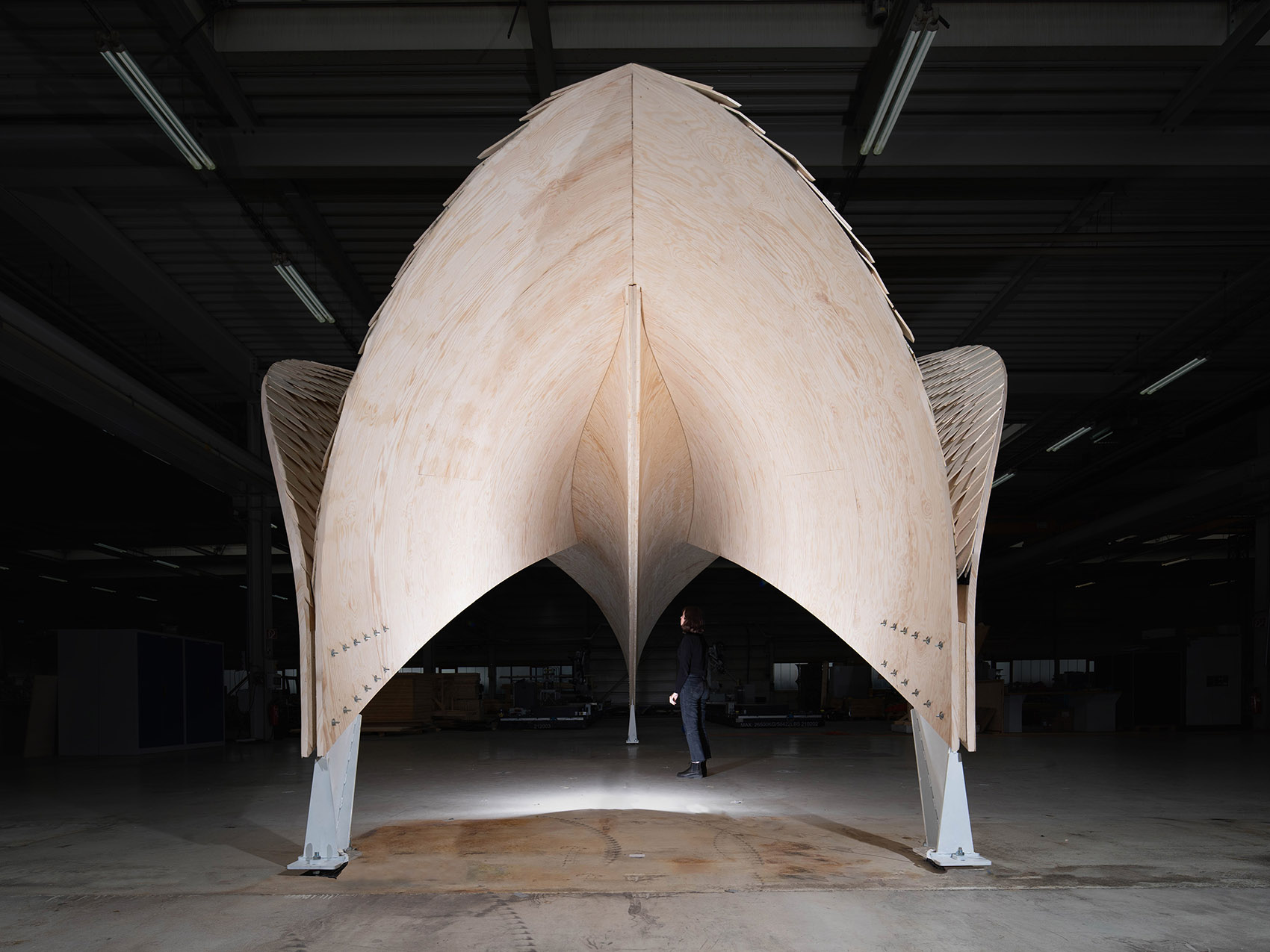 美国 HygroShell 研究展亭丨ITECH 研究生项目的建筑师和工程师,斯图加特大学 IntCDC-13