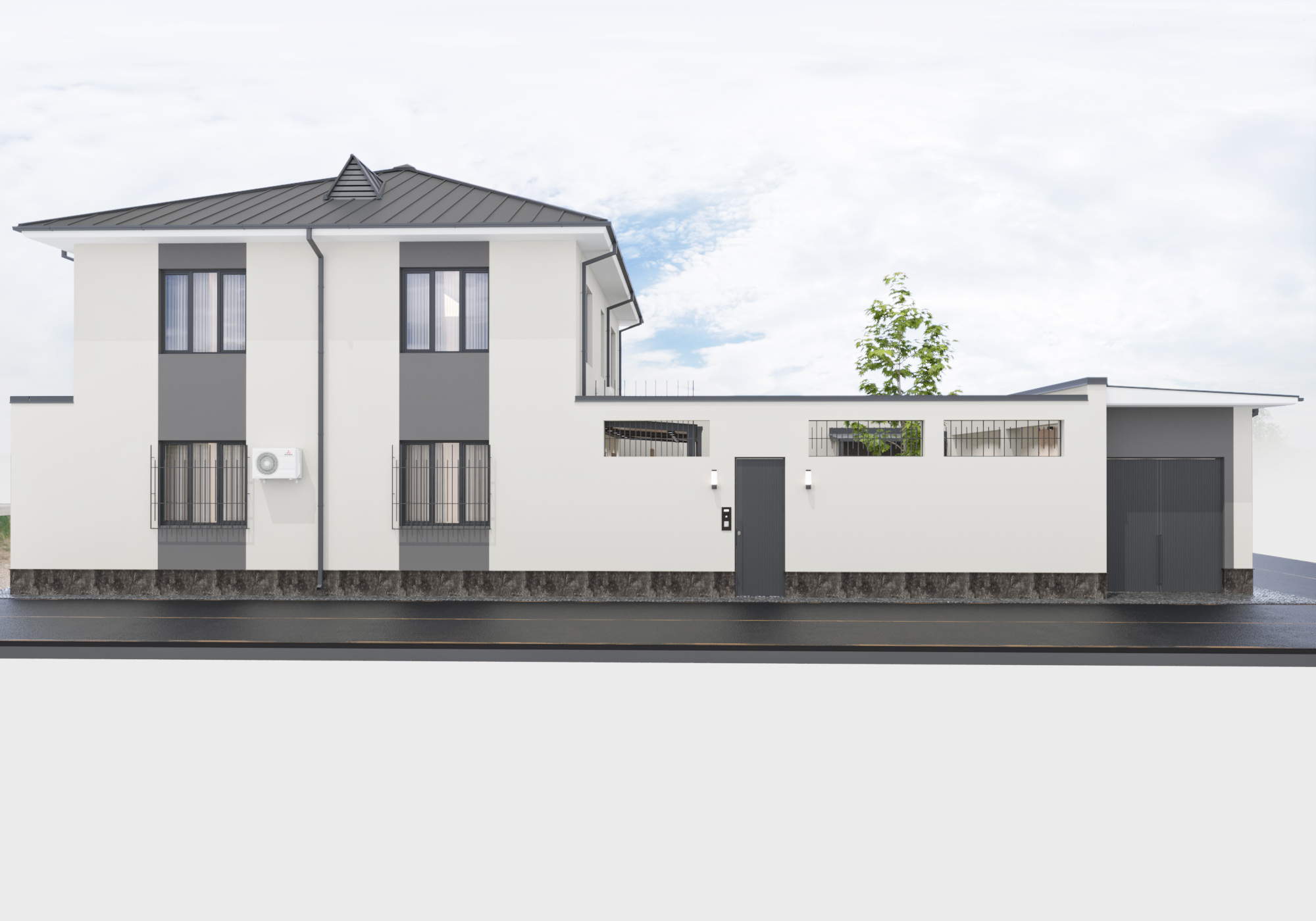 Дизайн фасада частного дома . Ташкент-23